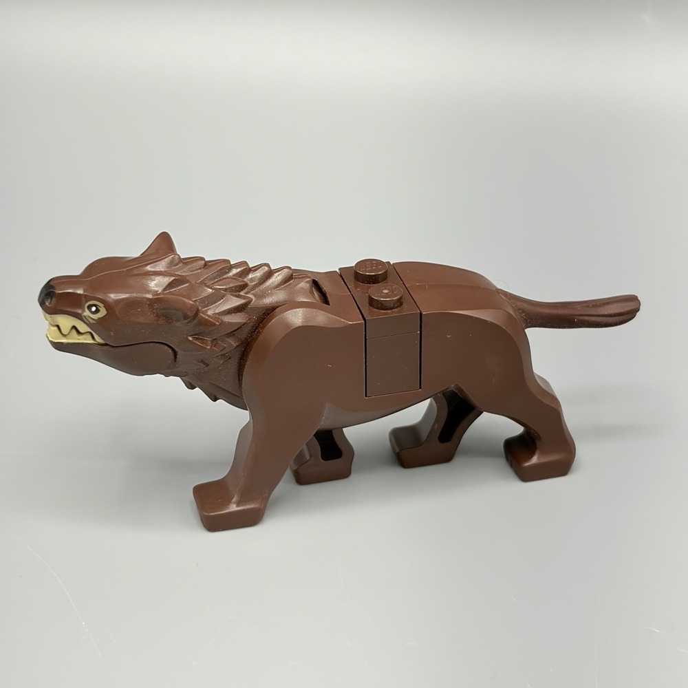 LEGO Lord of The Rings Dark Brown Warg With Black Nose LOTR Animal No Saddle